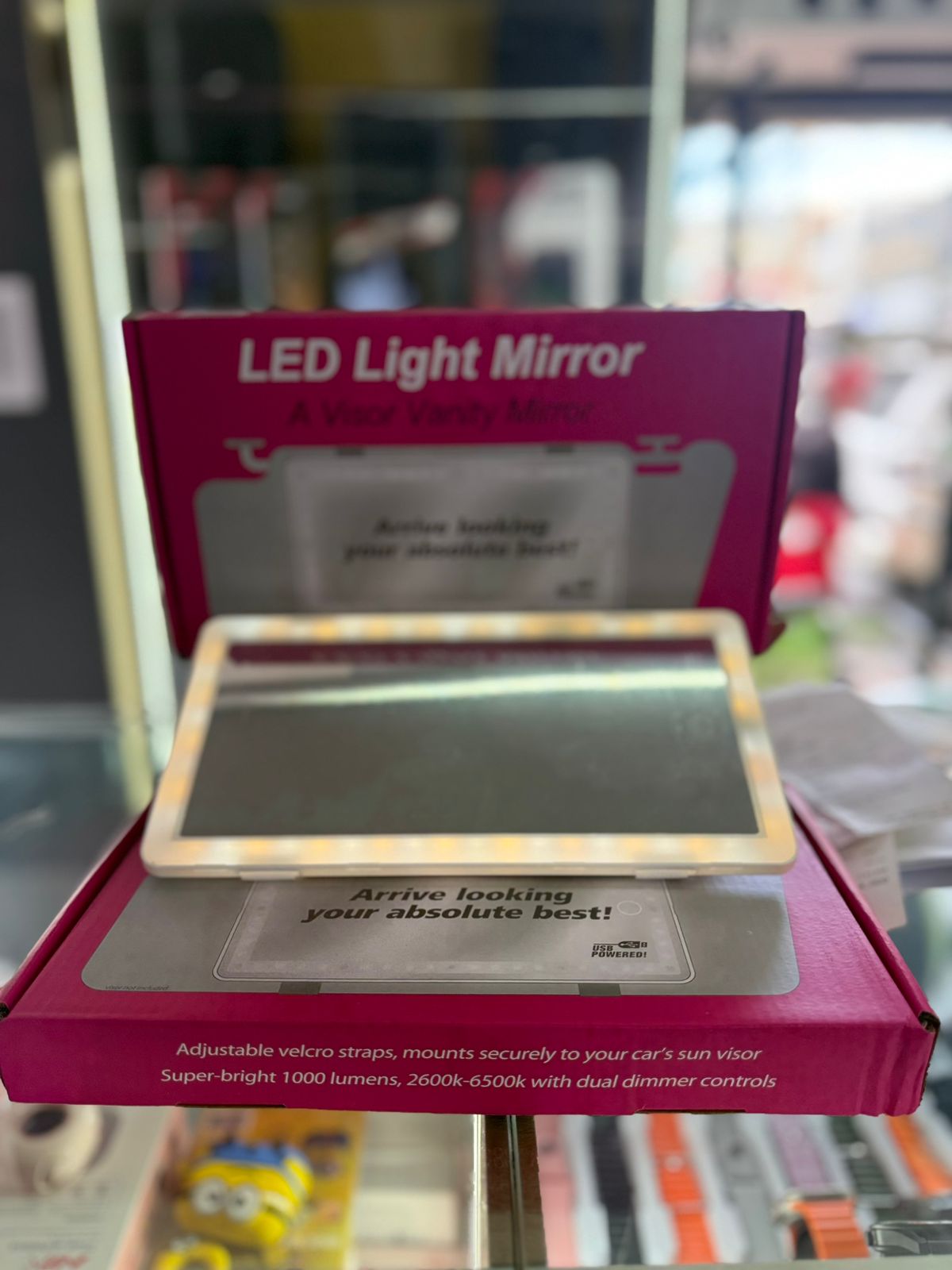 Espejo de Luz LED para Visera